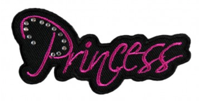 Princess Pink Rhinestone Patch,